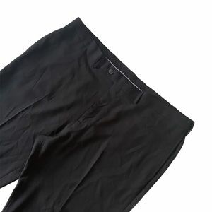 Haggar Classic Fit Black Dress Pants Formal 44x29